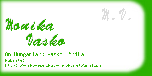monika vasko business card
